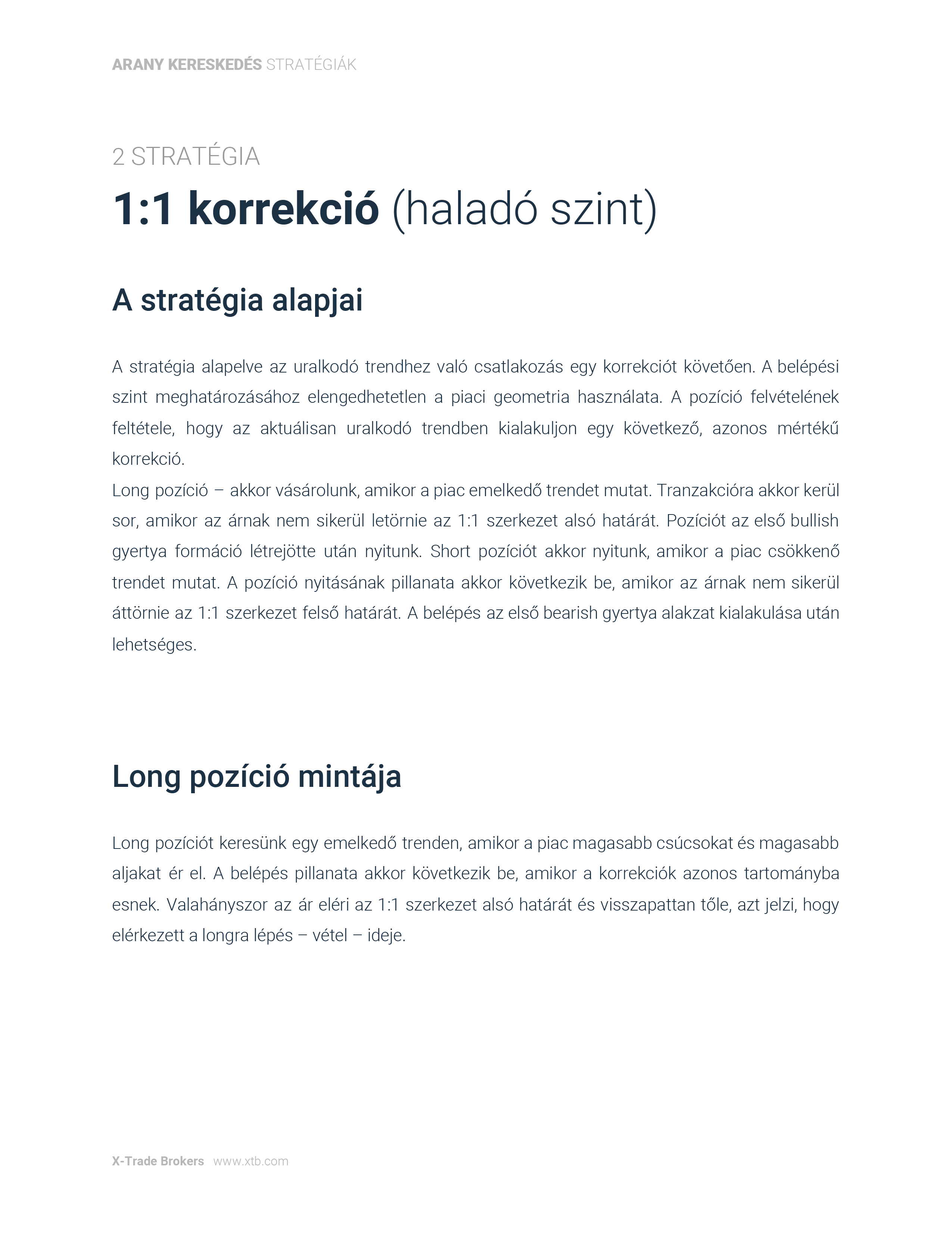 Gold trading strategies - HU-10